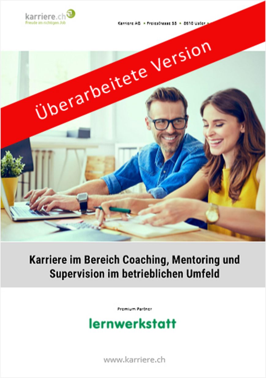 Ratgeber «Karriere im Bereich Coaching, Mentoring, Supervision»